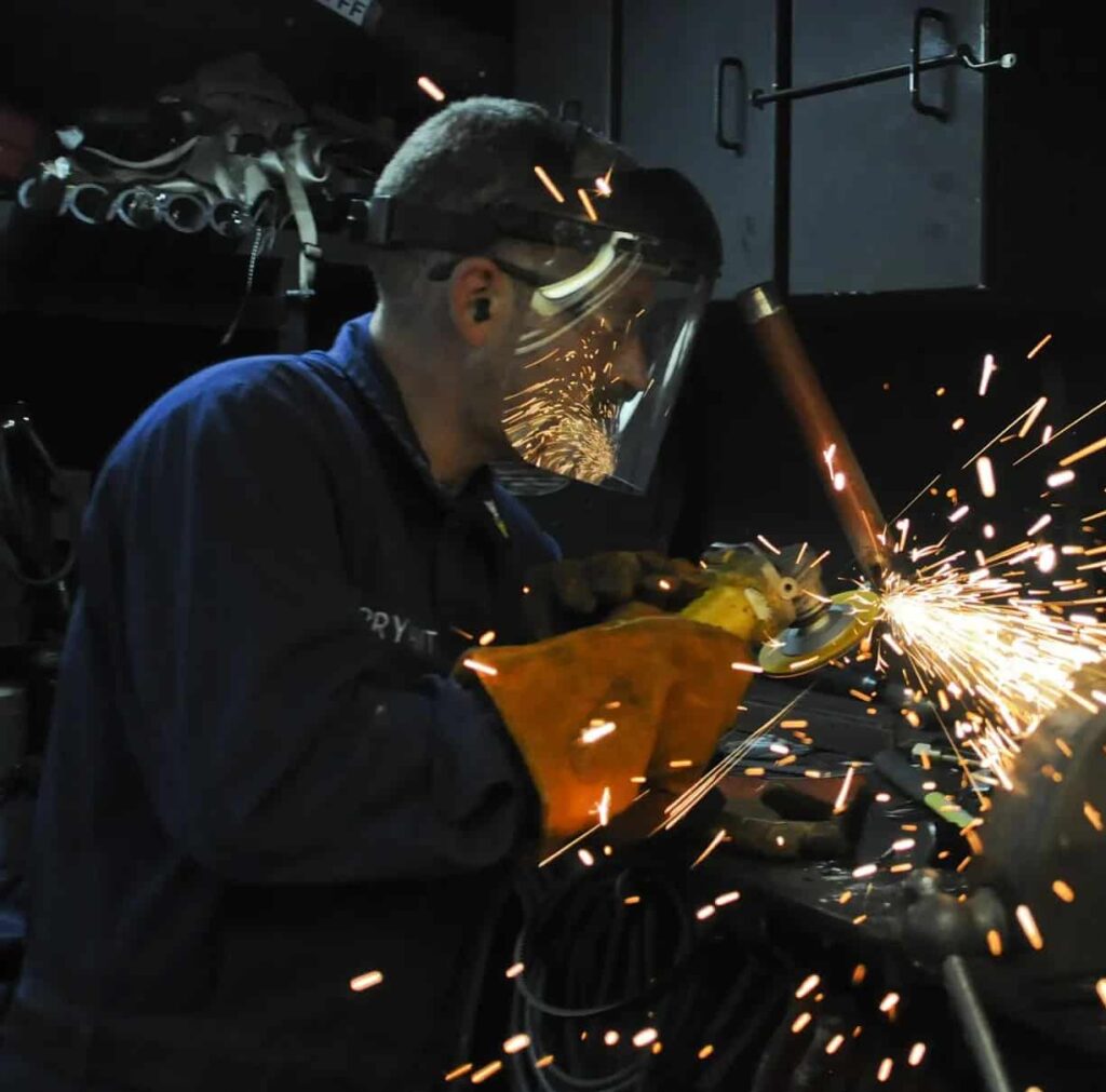 Portrait of a Man Metal Worker