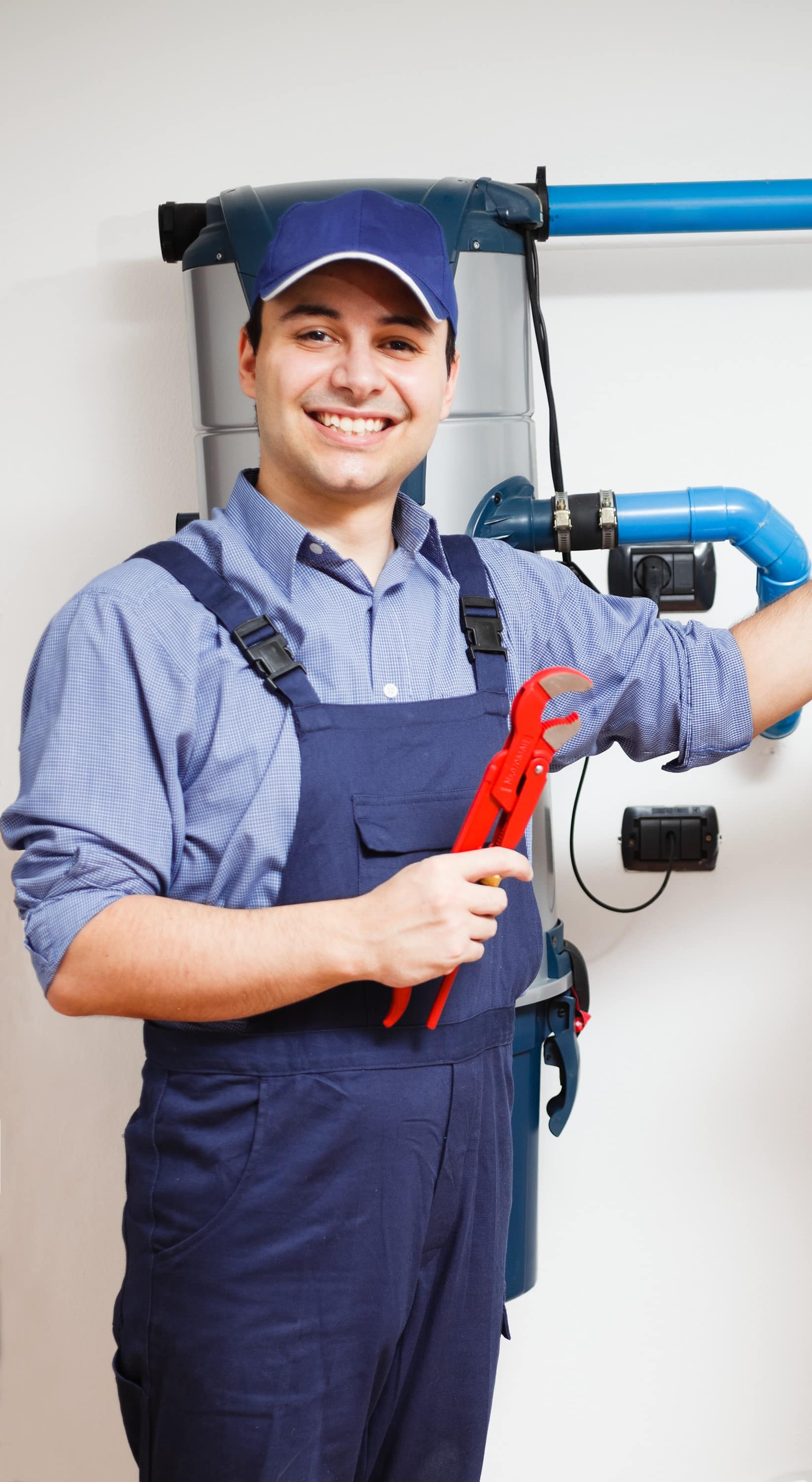 Smiling Gas Fitter at work