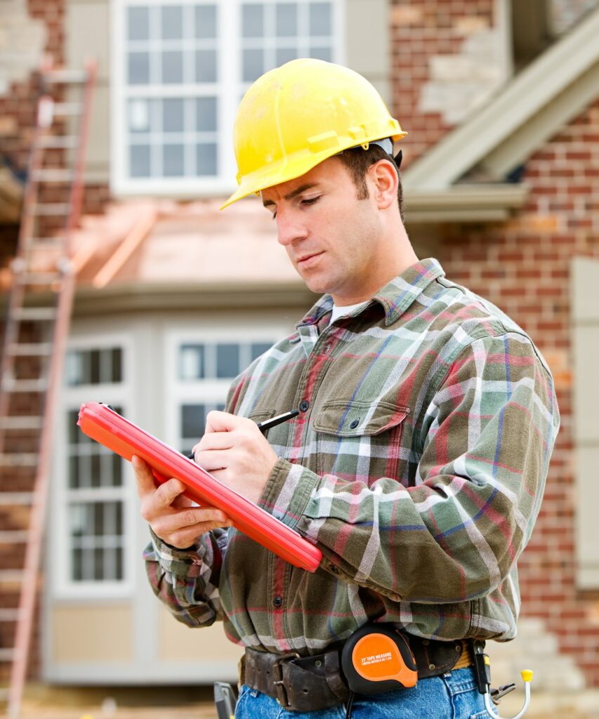 Series at a new home construction site. Includes construction worker/builder. Subsidence Repairs